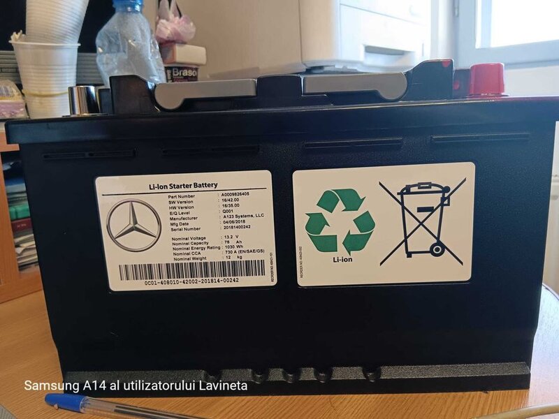Baterie auto Li-on Starter Mercedes